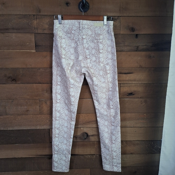 AG Adriano Goldchmied The Farrah Skinny Ankle Snakeskin Print SZ 26 R - Picture 4 of 11